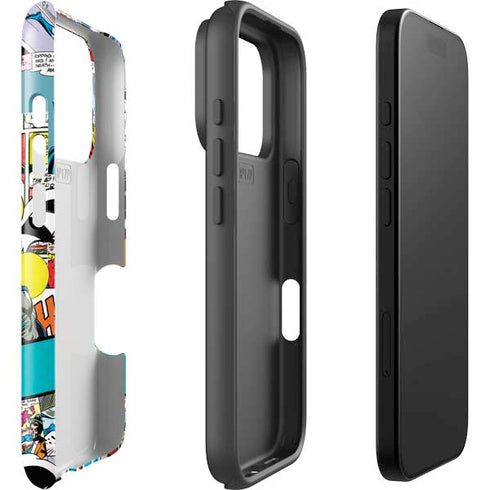 DC Comics Batman Vintage Pose Collage Art iPhone 17 Pro Impact Case